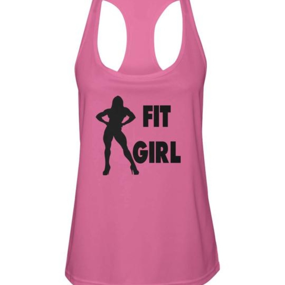 Woman's Fit Girl Razor Back T-Shirt #600134